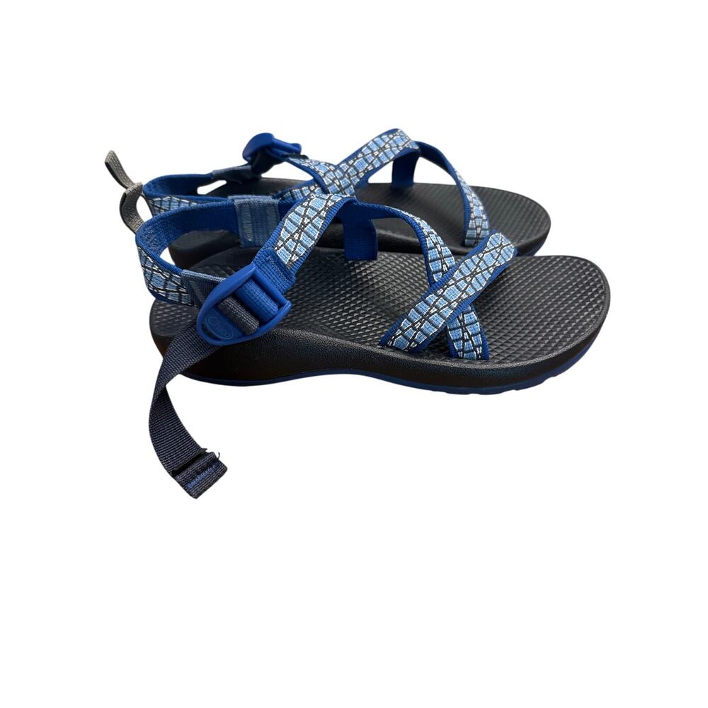 Chaco Big Kids Z/1 EcoTread Sandals Sz 6 Blue Rubber Hiking Outdoor Youth Shoes - Picture 3 of 5
